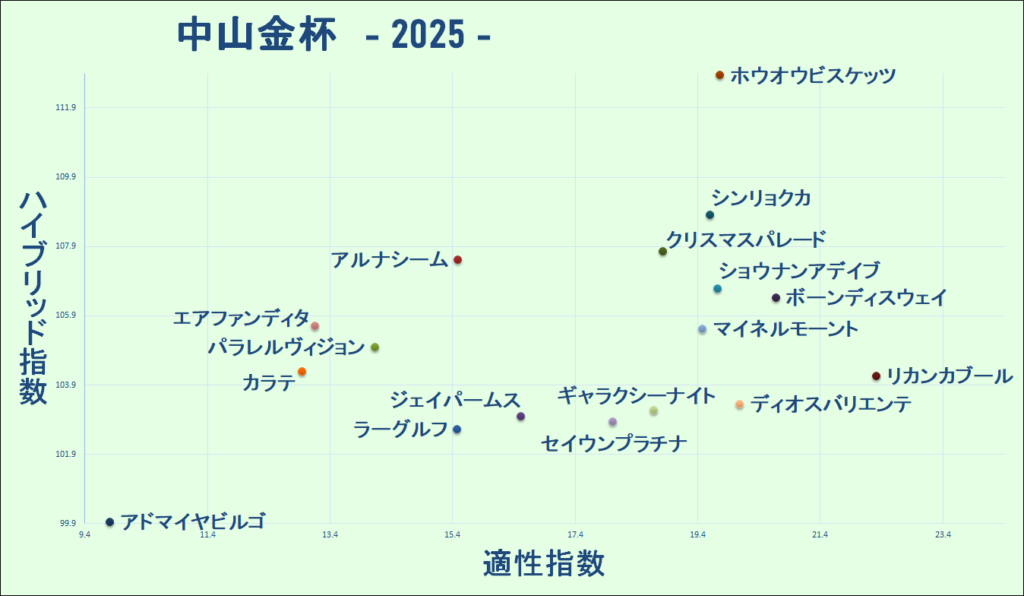 2025　中山金杯　マトリクス